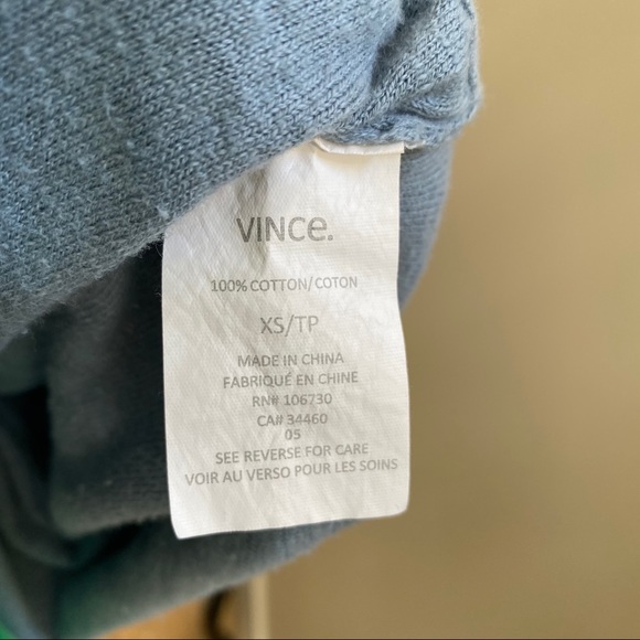 VINCE Cotton Crew Neck Long Sleeve Sweater - Picture 9 of 9